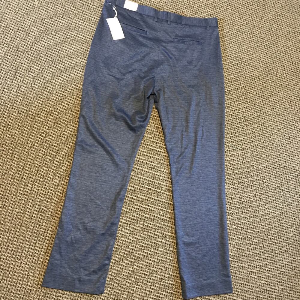 CON.STRUCT Mens Pants 36x32 Navy Blue Slim Fit Knit Stretch‎ Construct Soft NWT